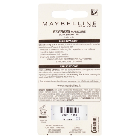 Maybelline New York Smalto Express Manicure, Effetto Rinforzante
